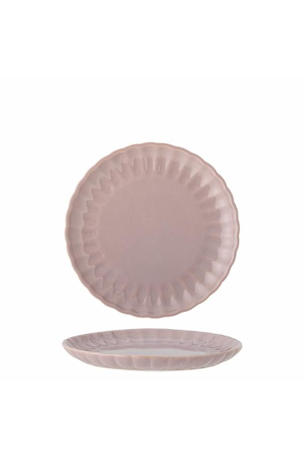 Bloomingville Latina Tallrik, Rosé, Stengods D20xH2 cm, 6-pack