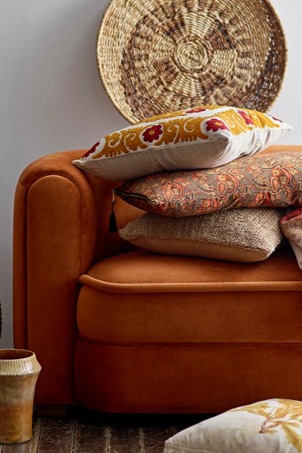 Creative Collection Malala Soffa, Orange, Polyester L152xH73xB79 cm