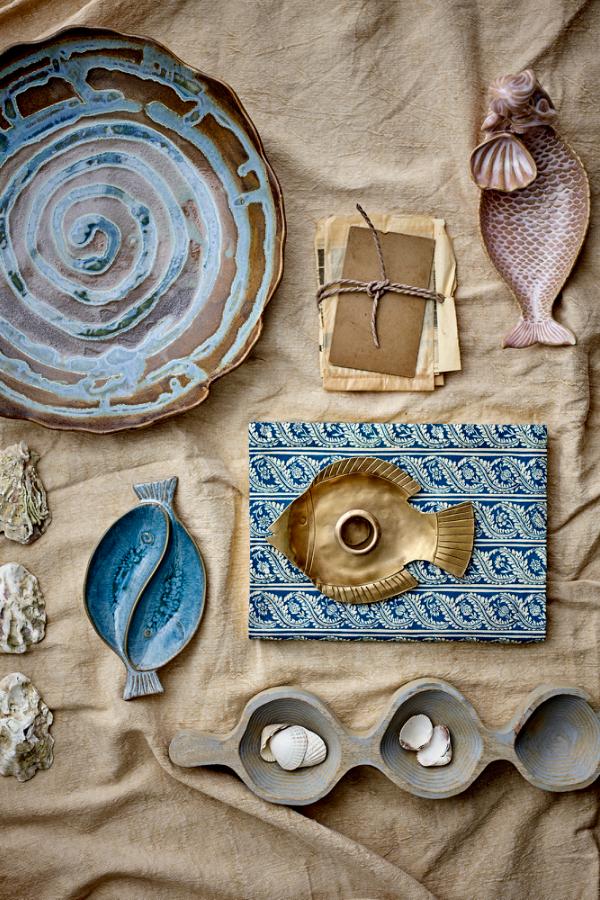 Creative Collection Abitha Skål, Natur, Stengods L19,5xH10xB8,5 cm