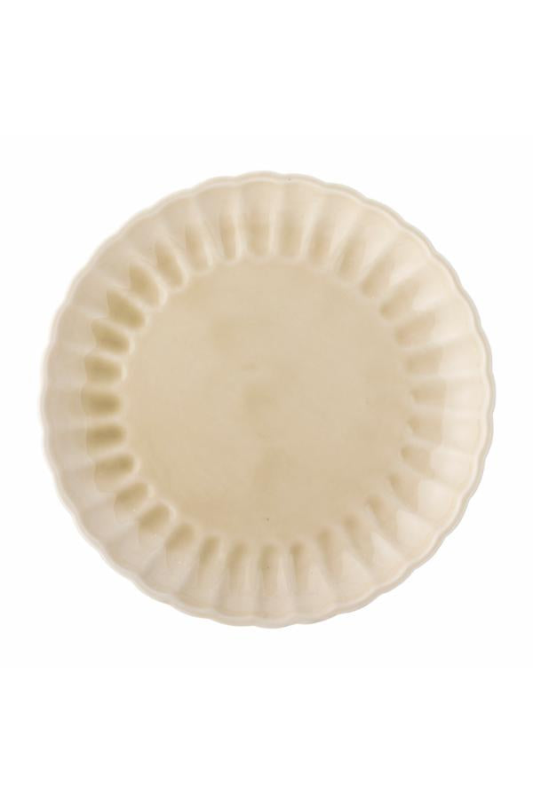 Bloomingville Latinsk tallrik, Natur, Stengods D27xH2 cm, 6-pack