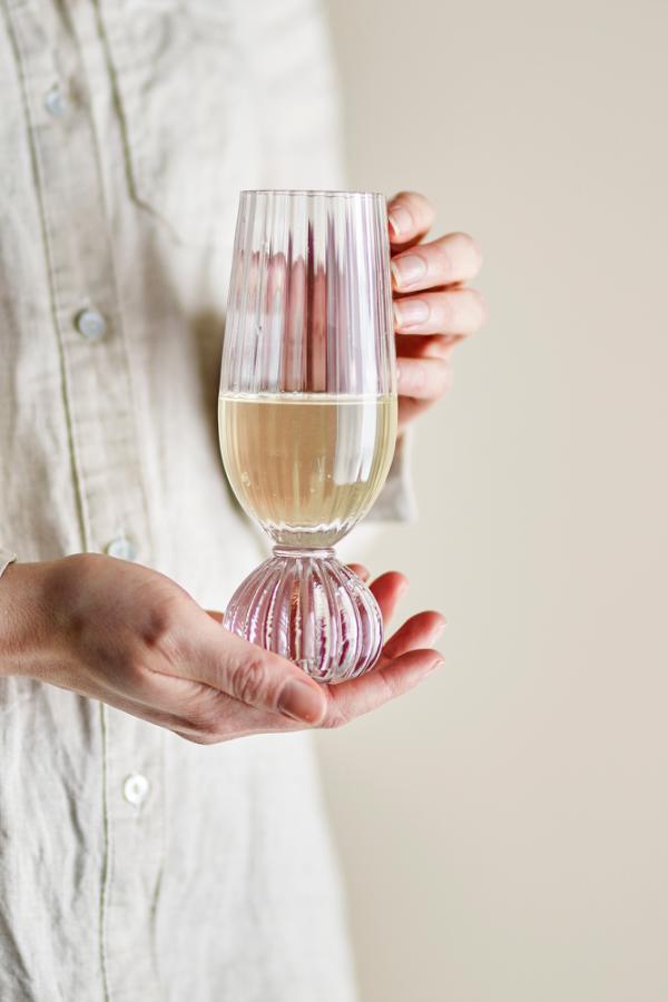 Bloomingville Taurin Champagneglas, Klart, Glas D6xH17 cm, 6-pack