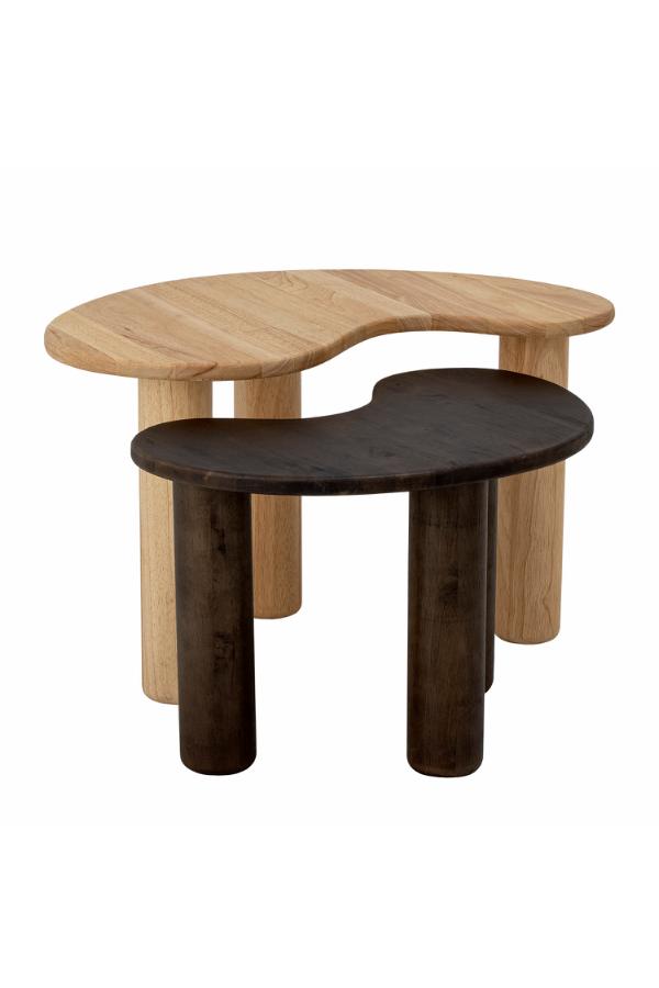 Bloomingville Luppa soffbord, natur, FSC ® 100%, gummiträ L65xH40xB44 cm