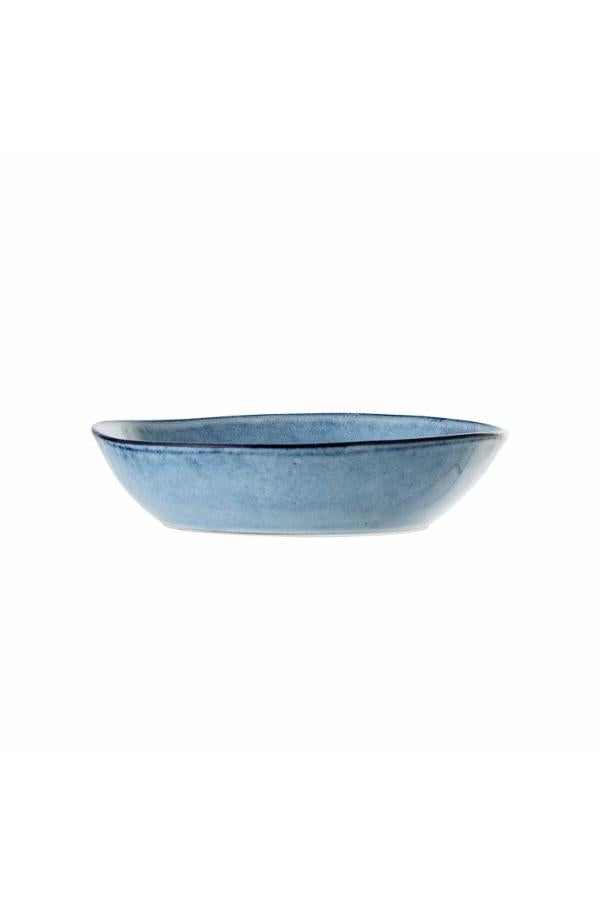 Bloomingville Sandrine Tallrik Djup, Blå, Stengods D22xH5 cm, 6-pack