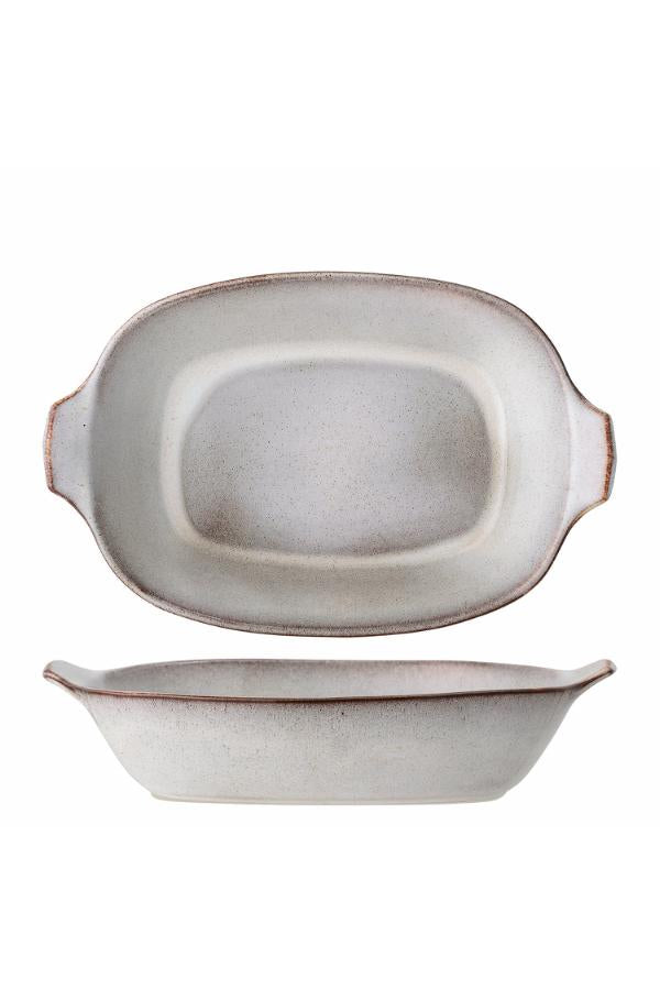 Bloomingville Sandrine Ugnsform, Natur, Stengods L42,5xH9xB27,5 cm