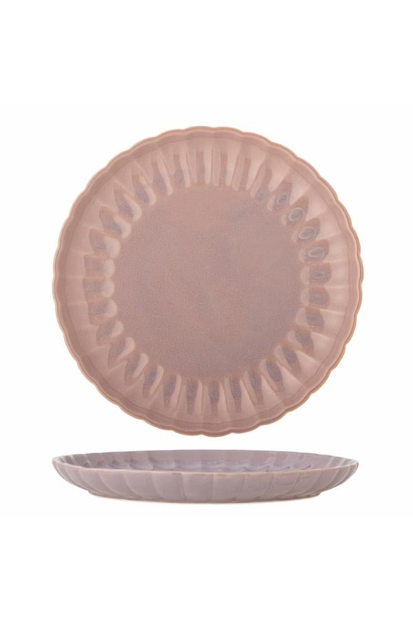 Bloomingville Latina Tallrik, Rosé, Stengods D27xH2 cm, 6-pack