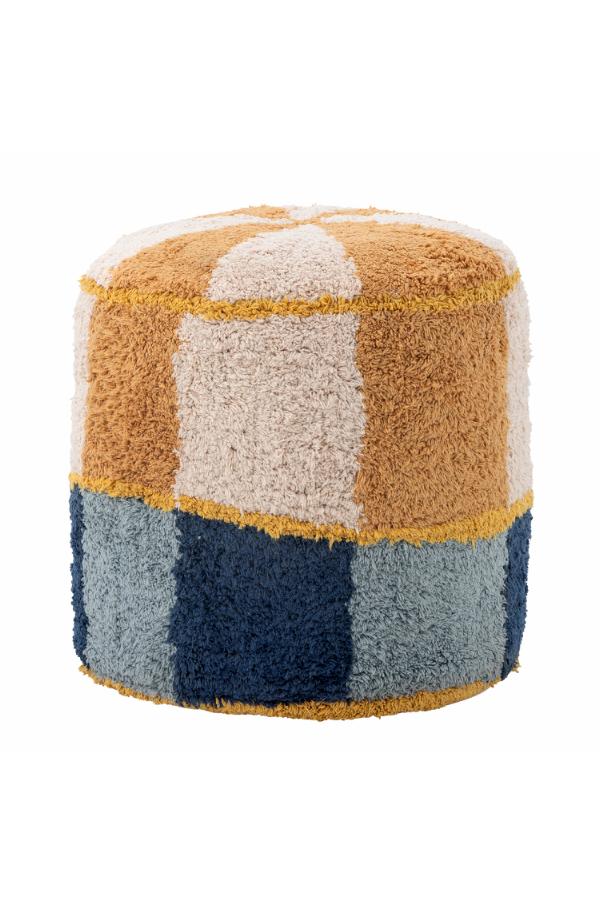 Bloomingville Mini Kio Puff, Multifärgad, Bomull D35xH40 cm