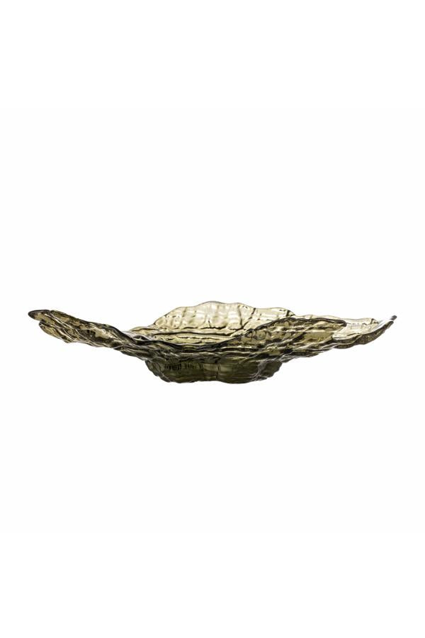 Bloomingville Aiku Skål, Grön, Glas L38xH7xB29 cm