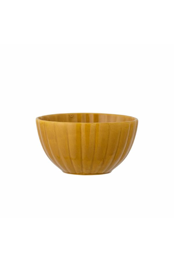 Bloomingville Latinsk skål, gul, stengods D12xH6,5 cm, 6-pack
