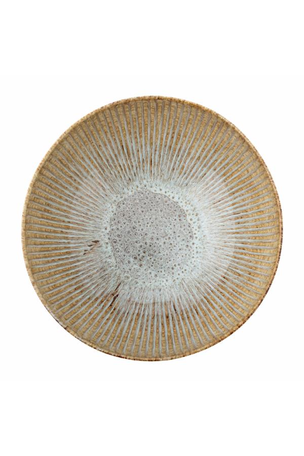 Creative Collection Fleur Skål, Natur, Stengods D27xH8,5 cm, 2-pack