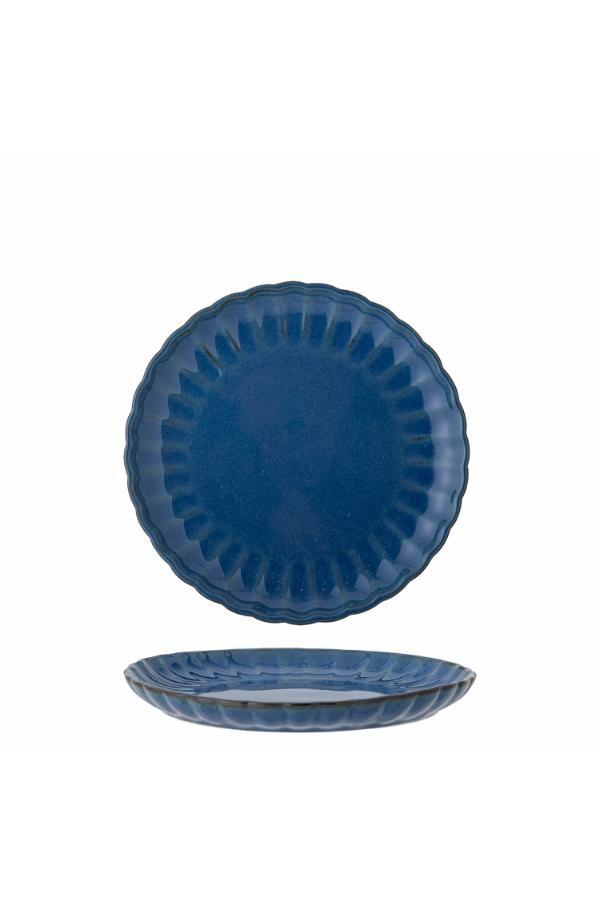 Bloomingville Latina Tallrik, Blå, Stengods D20xH2 cm, 6-pack