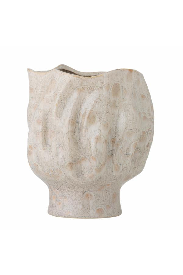 Bloomingville Adair vas, vit, stengods D21xH24 cm