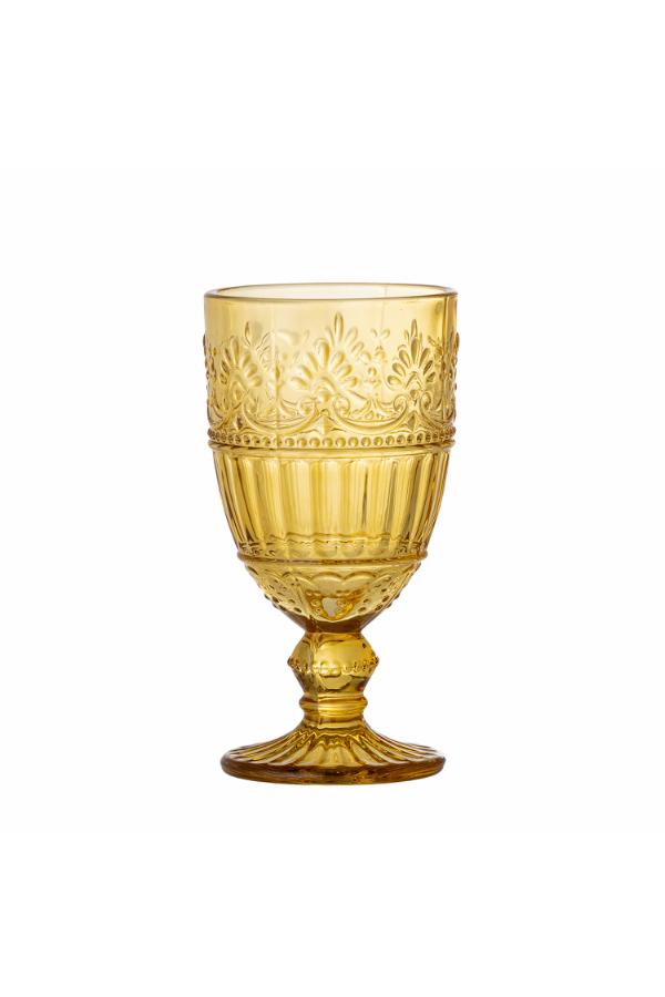 Creative Collection Feyza Vinglas, Gult, Glas D7,5xH14,5 cm, 6-pack