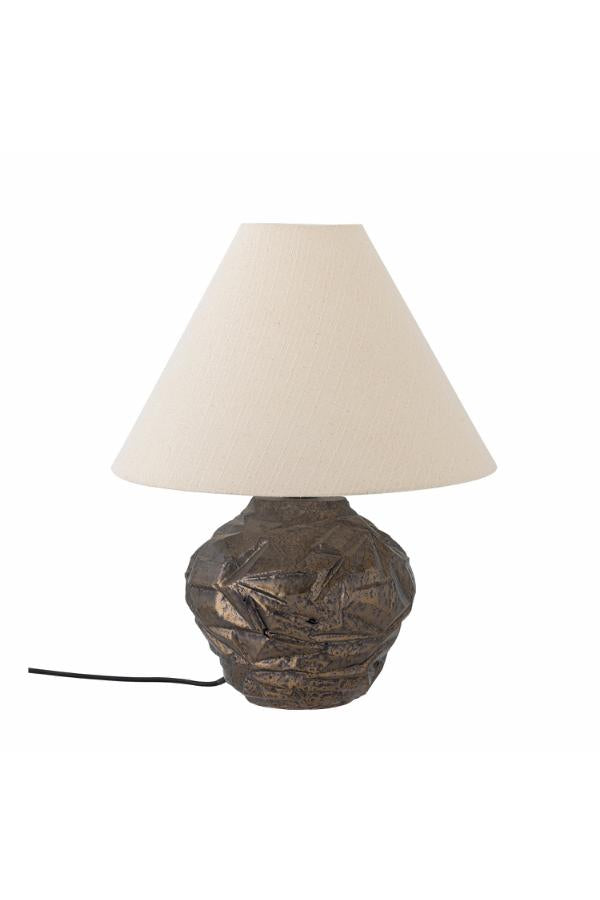 Bloomingville Carolla Bordlampa, Brun, Stengods D38xH49 cm