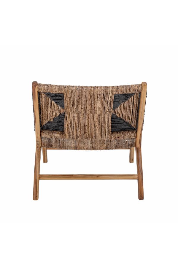 Bloomingville Grant Lounge stol, Svart, Teak L65,5xH69,5xW76,5 cm