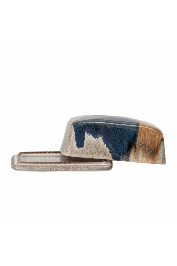Bloomingville Jules smörask, blå, stengods L14xH6xB10 cm, 6-pack