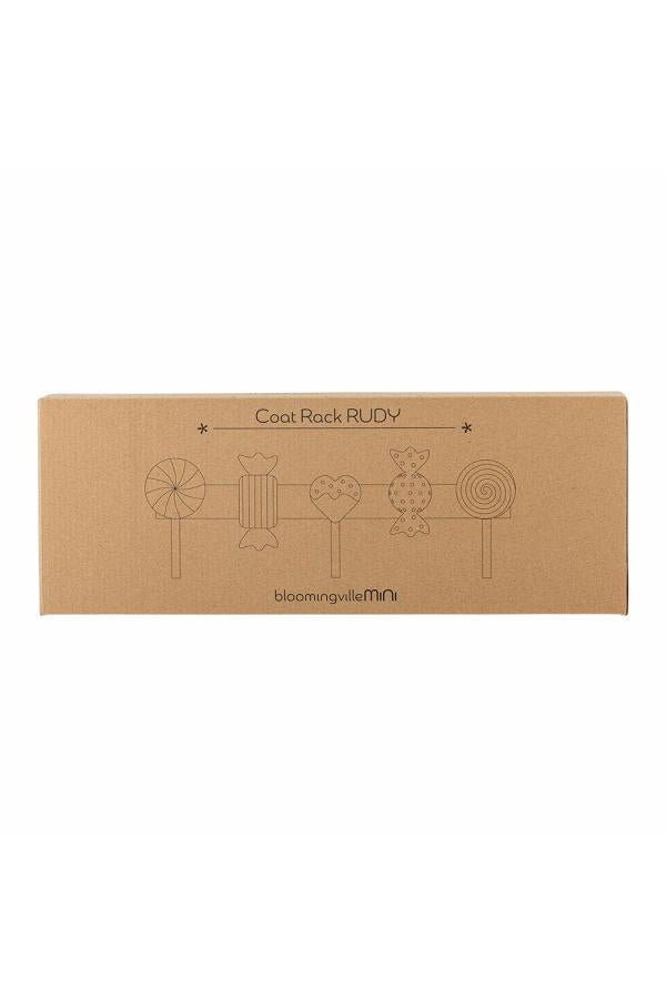 Bloomingville Mini Rudy klädhängare, multifärgad, FSC ® 100%, MDF L42xH14xB7 cm