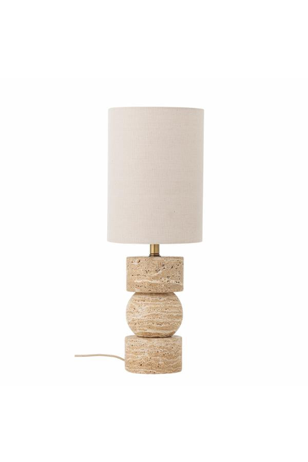 Bloomingville Marci Bordlampa, Natur, Travertin D19xH53 cm