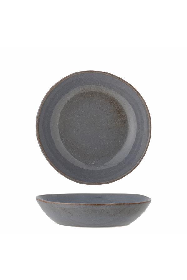 Bloomingville Sandrine Tallrik Djup, Grå, Stengods D22xH5 cm, 6-pack