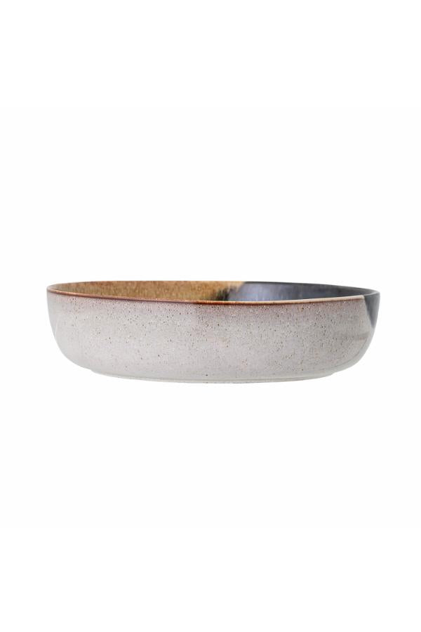 Bloomingville Jules Skål, Blå, Stengods D25xH6,5 cm, 2-pack