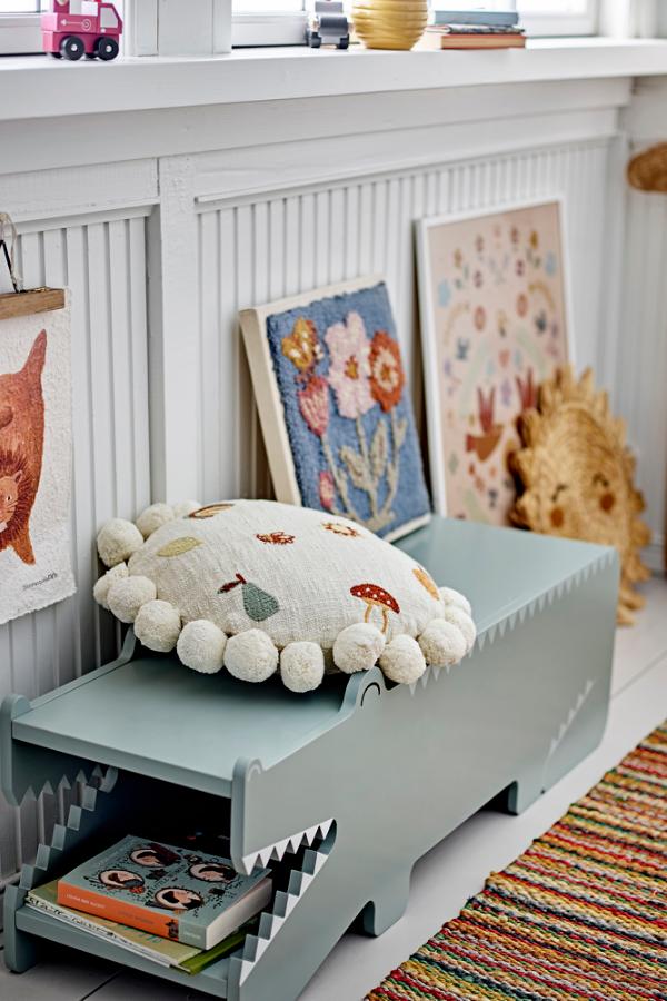 Bloomingville Mini Arnie bänk, grön, FSC ® 100%, MDF L100xH30xB34 cm