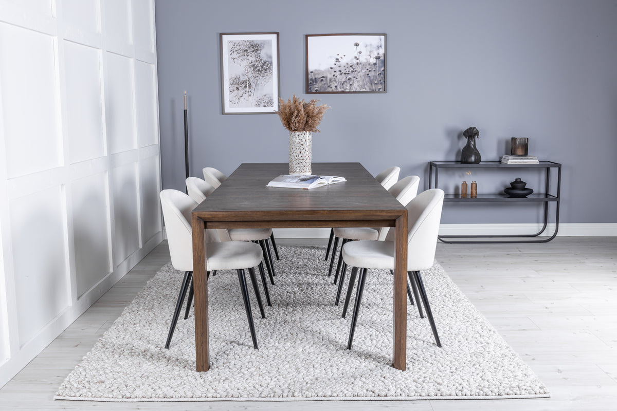 Venture Design Slider, Velvet Rektangulära Matgrupper