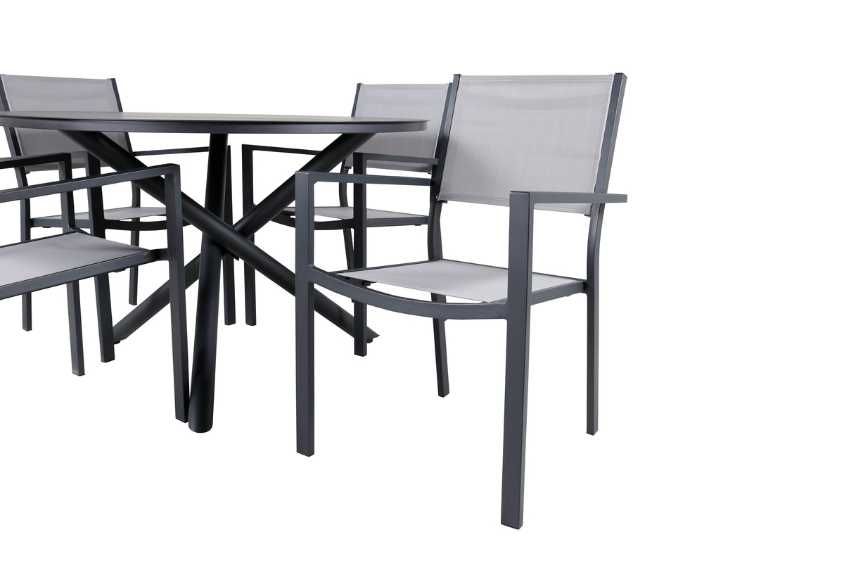 Venture Design Alma & Copacabana Matbord ⌀120 + Matstolar