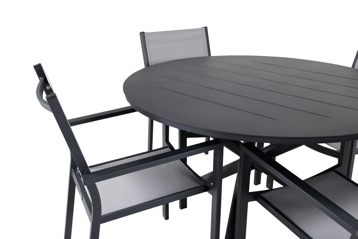 Venture Design Alma & Copacabana Matbord ⌀120 + Matstolar