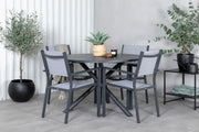 Venture Design Alma & Copacabana Matbord ⌀120 + Matstolar