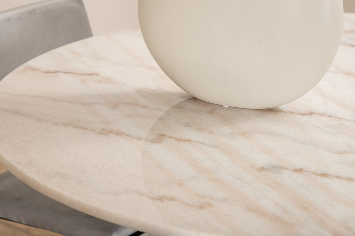 Venture Design Kenth & Estelle Matstolar Grå + Matbord ⌀106