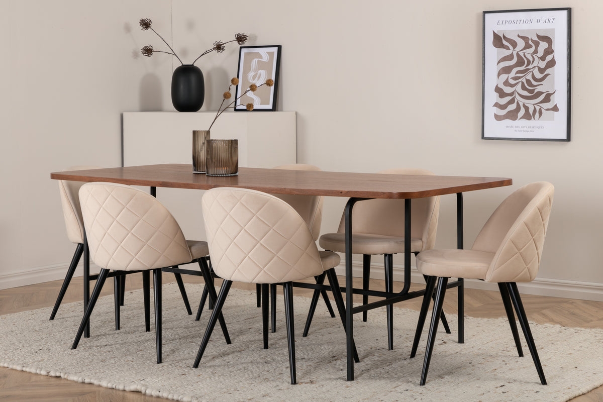 Venture Design Uno, Velvet Rektangulära Matgrupper