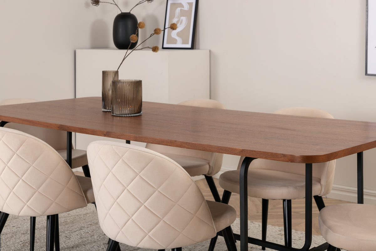 Venture Design Uno, Velvet Rektangulära Matgrupper