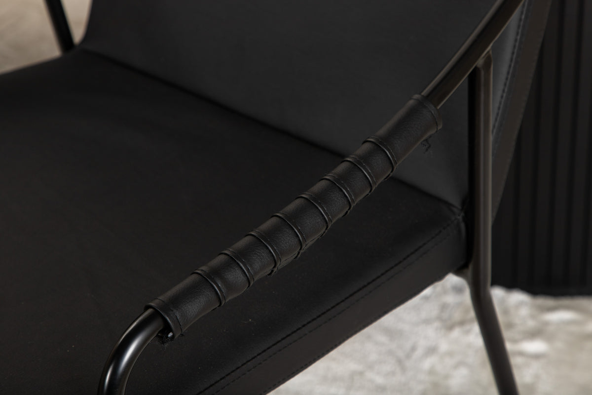 Venture Design Tvist & Bianca Matstolar Svart + Matbord 90x200