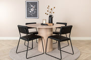 Venture Design Kenth & Bianca Matstolar Svart + Matbord ⌀110