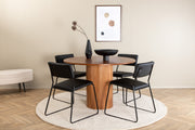 Venture Design Kenth & Bianca Matstolar Svart + Matbord ⌀110