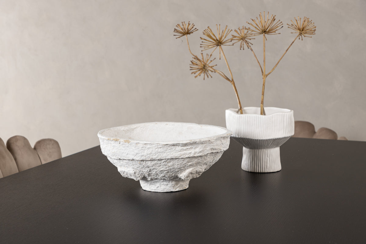 Venture Design Limhamn & Vail Matstolar 2-pack Beige + Rektangulära Matbord 200 x 100 Svart