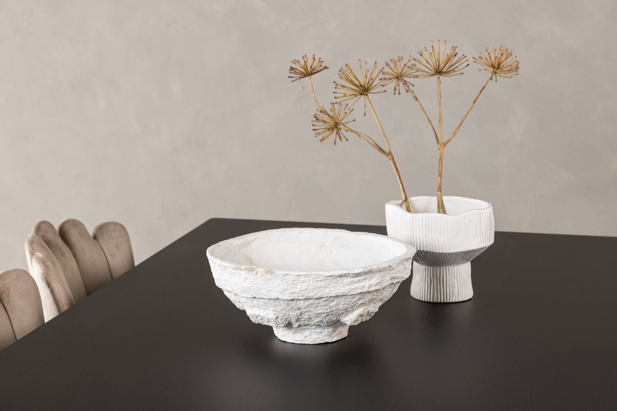 Venture Design Limhamn & Vail Matstolar 2-pack Beige + Rektangulära Matbord 200 x 100 Svart