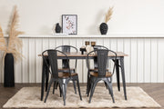 Venture Design Tempe Rektangulära Matbord 140 x 80 Valnöt + Matstolar 2-pack Valnöt