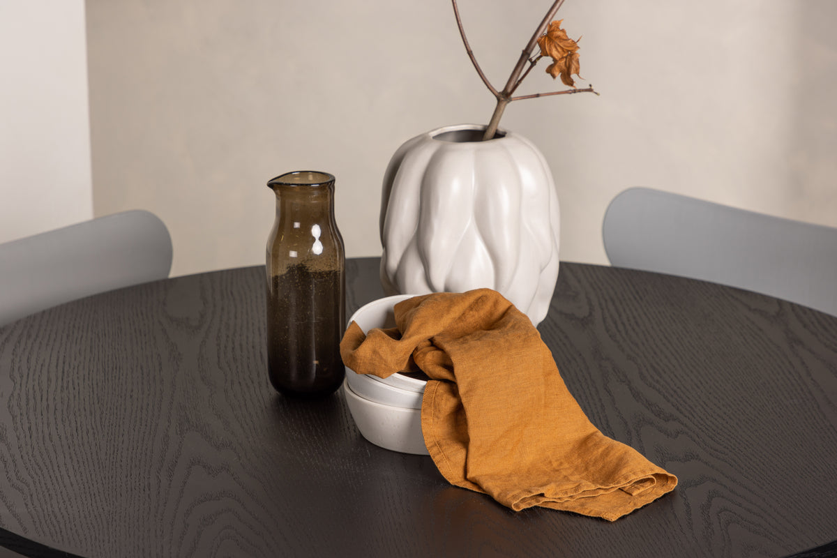 Venture Design Olivia & Estes Matbord ⌀110 + Matstolar Ljusgrå