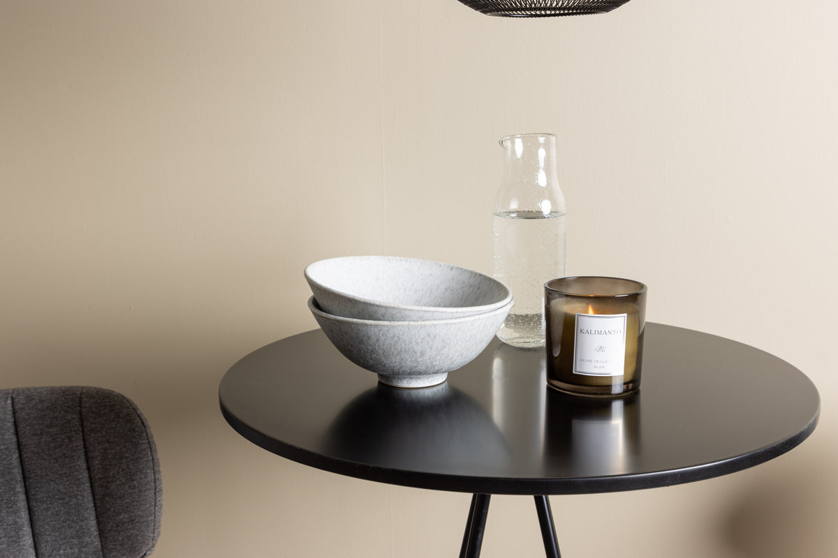 Venture Design Bell & Bistro Barstolar 2-pack Grå + Barbord ⌀60 Svart