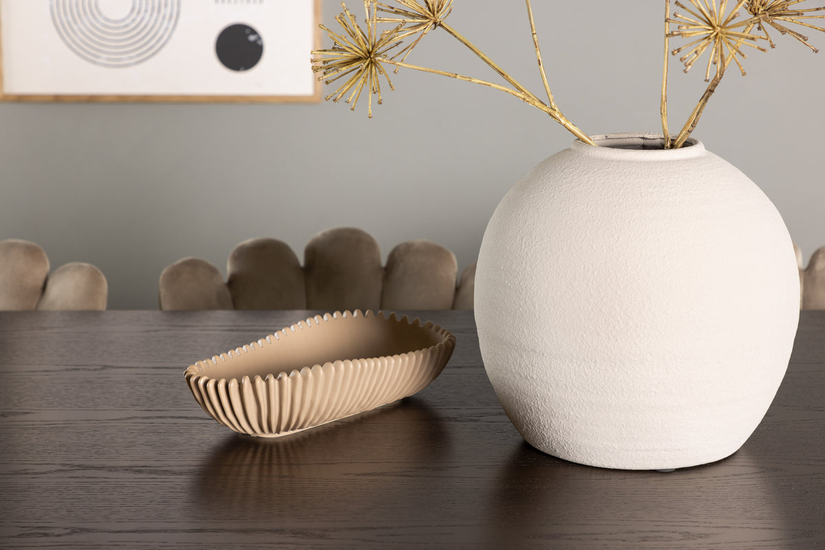 Venture Design Limhamn & Ystad Matstolar 2-pack Beige + Rektangulära Matbord 220 x 100 Mocka