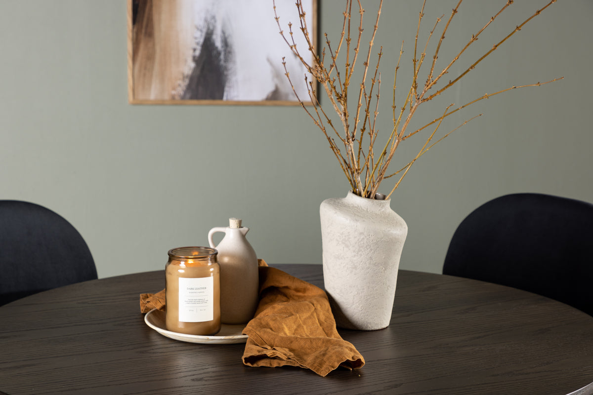 Venture Design Olivia & Stella Runda Matbord ⌀110 Mocka + Matstolar 2-pack Svart
