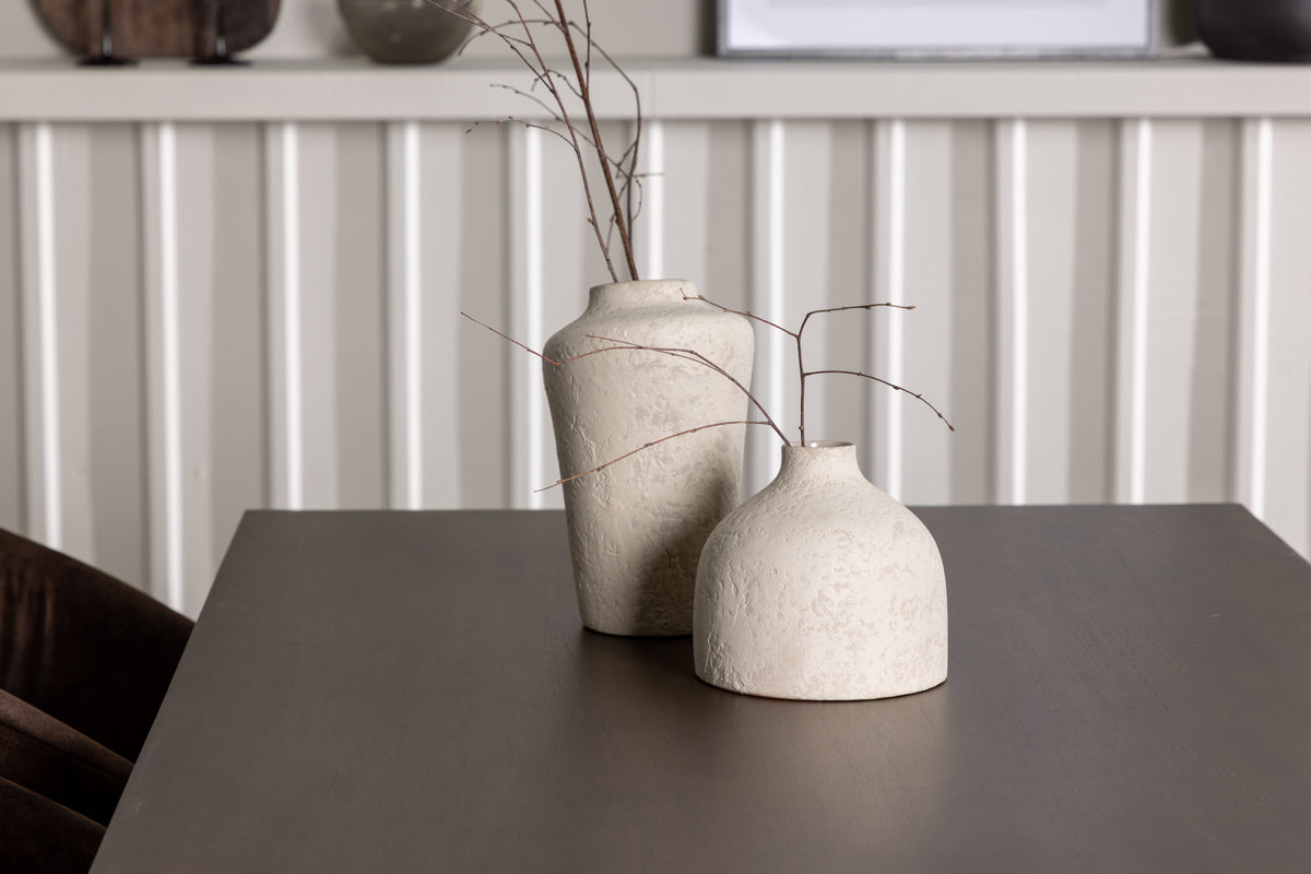 Venture Design Kaseidon & Evening Rektangulära Matbord 120 x 80 Mörkbrun + Matstolar 2-pack Mörkbrun