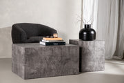 Venture Design York Soffbord 40 x 40 Mörkgrå + Soffbord 80 x 60 Mörkgrå