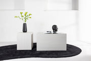 Venture Design York Soffbord 40 x 40 Vitputsad + Soffbord 80 x 60 Vitputsad