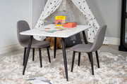 Venture Design Polar Barnstolar Grå + Barnbord 50 x 80 x 60