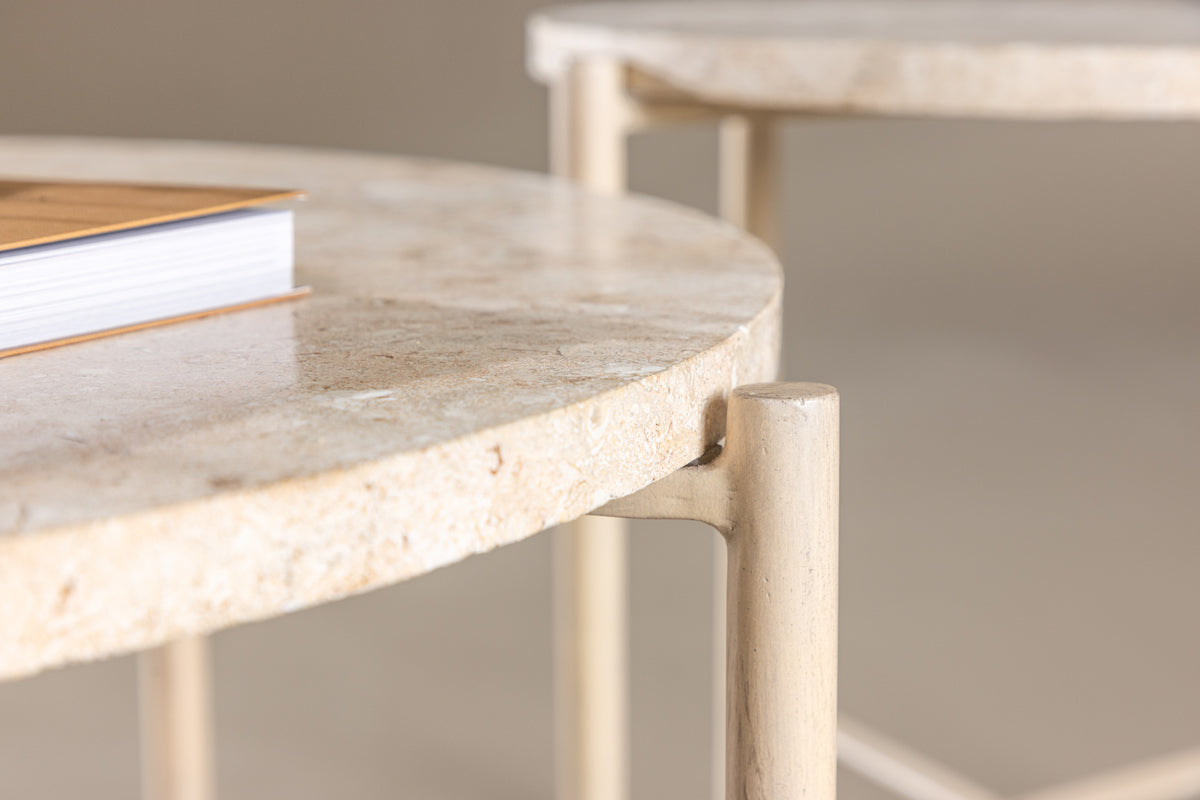 Venture Design Sandhamn Soffbord Ø70 ø40 Beige