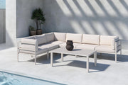 Venture Design Copacabana Soffbord 120 x 70 Beige + Soffmoduler Beige + Soffmoduler Beige