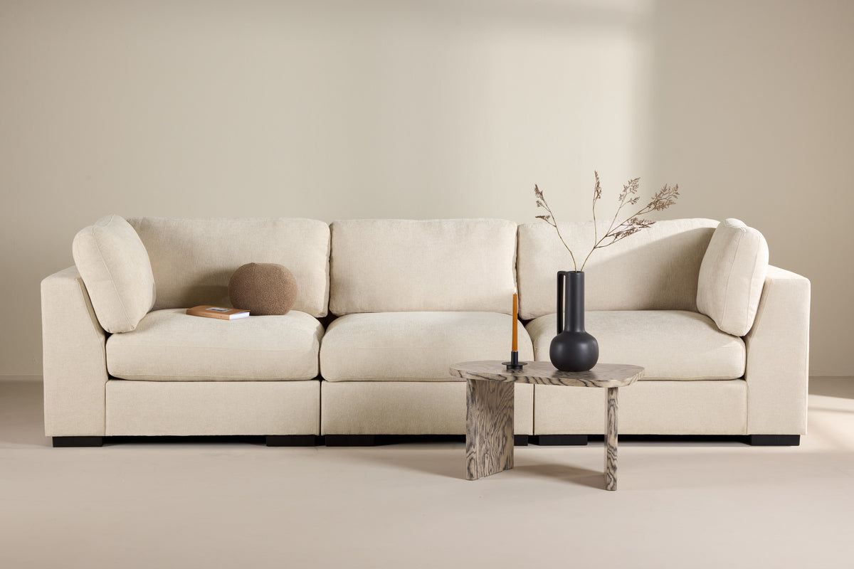 Venture Design Salerno Hörnsoffor Beige + Hörnsoffor Beige + Hörnsoffor Beige