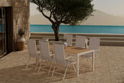 Venture Design Break Rektangulära Matbord 205 x 90 Beige + Matstolar 2-pack Beige
