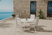 Venture Design Break & Giardini Matstolar 2-pack Beige + Runda Matbord Ø120 Beige